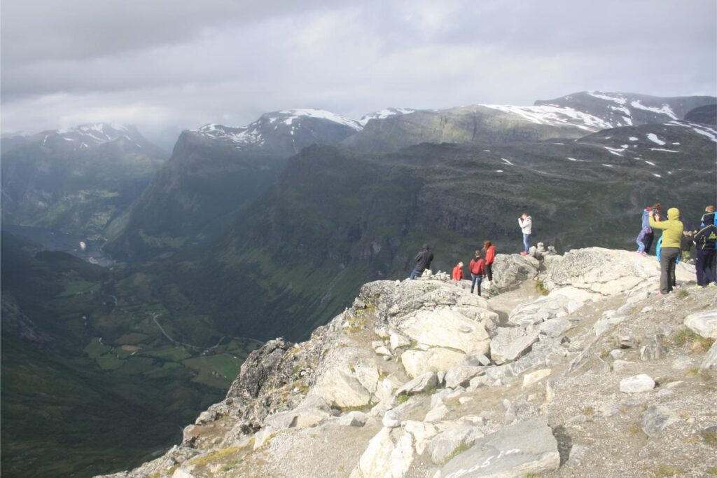 Uitzicht op geirangerfjord